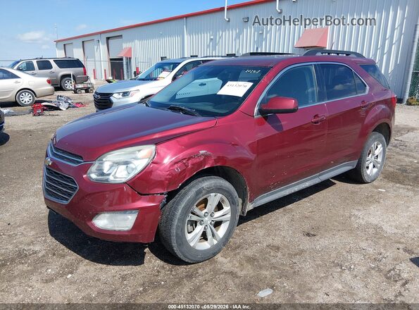 2GNALCEK9G6283496 2016 CHEVROLET EQUINOX Maroon Առջևի ձախ երեք քառորդ տեսարան