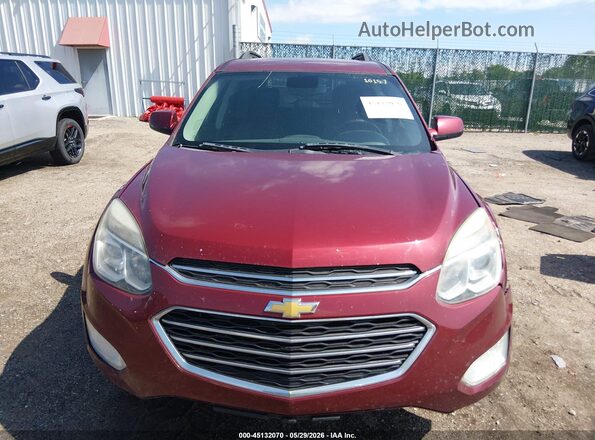 2GNALCEK9G6283496 2016 CHEVROLET EQUINOX Maroon Սարքավորումների վահանակի տեսք