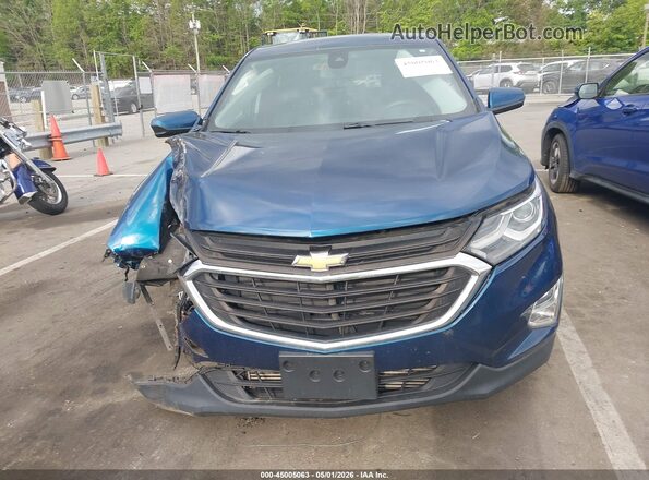 2GNAXJEV0L6196258 2020 CHEVROLET EQUINOX Синий Вид щитка приборов