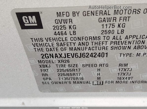 2GNAXJEV6J6242401 2018 CHEVROLET EQUINOX Silver Вид підкапотного простору