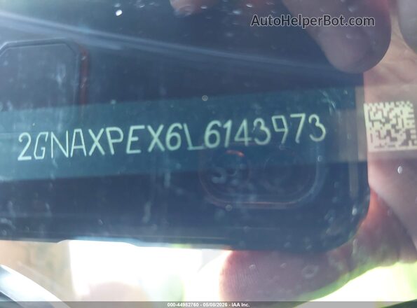 2GNAXPEX6L6143973 2020 CHEVROLET EQUINOX Black ძრავის განყოფილების ხედი