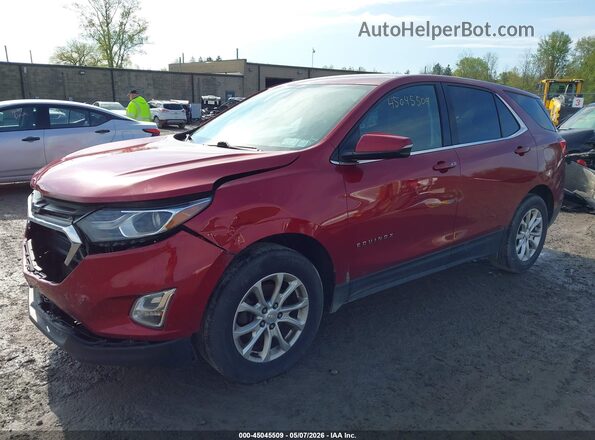2GNAXSEV2J6320405 2018 CHEVROLET EQUINOX Red წინა მარცხენა ხედი სამი მეოთხედიდან