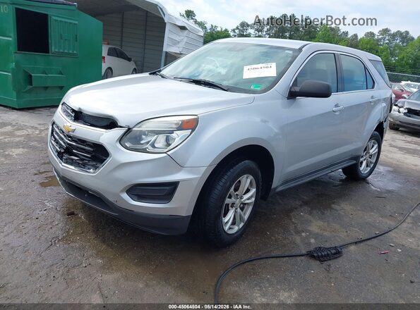 2GNFLEEK4H6175001 2017 CHEVROLET EQUINOX Silver Vista tres cuartos delantera izquierda