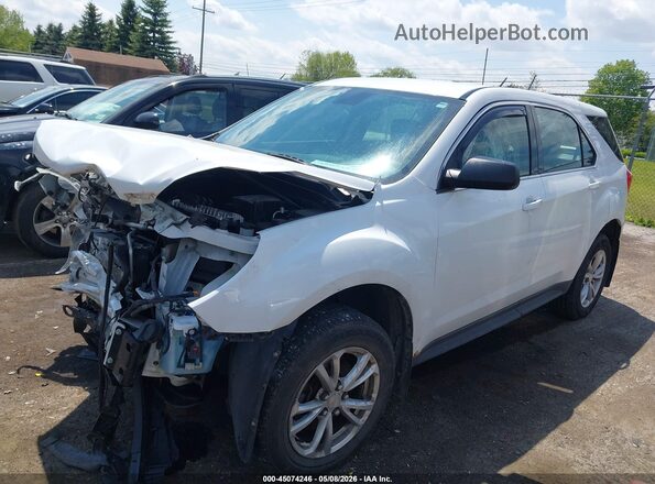 2GNFLEEK7H6230976 2017 CHEVROLET EQUINOX White წინა მარცხენა ხედი სამი მეოთხედიდან