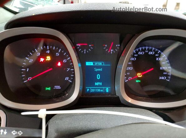 2GNFLEEK9G6358618 2016 CHEVROLET EQUINOX Black Vista del cuadro de instrumentos