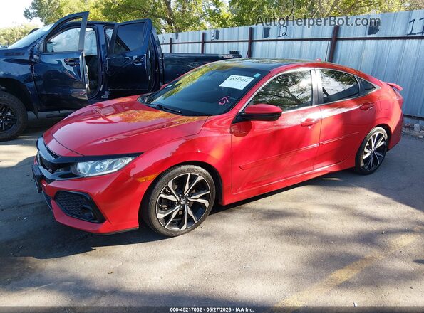 2HGFC1E52HH706259 2017 HONDA CIVIC Красный Передняя левая четверть