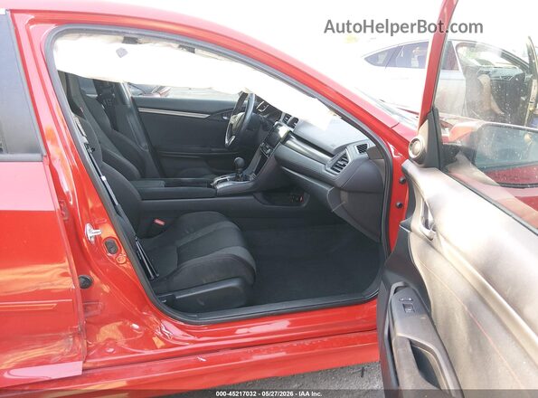 2HGFC1E52HH706259 2017 HONDA CIVIC Красный Вид салона спереди