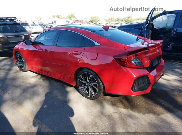 2HGFC1E52HH706259 2017 HONDA CIVIC Красный Задняя левая четверть