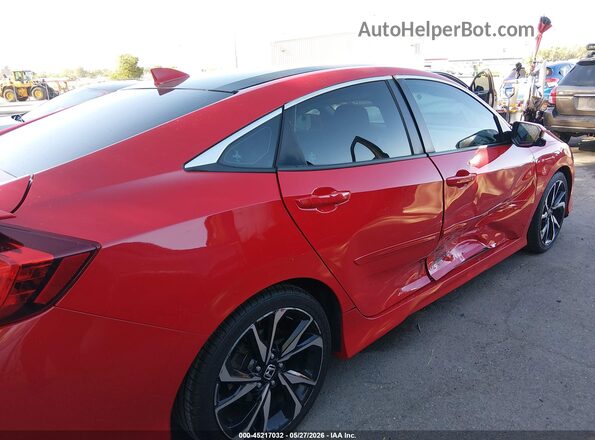 2HGFC1E52HH706259 2017 HONDA CIVIC Красный Вид спереди