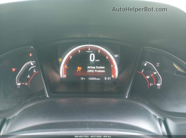 2HGFC1E52HH706259 2017 HONDA CIVIC Красный Вид задних сидений