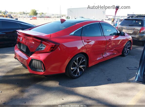 2HGFC1E52HH706259 2017 HONDA CIVIC Красный Задняя правая четверть