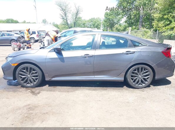 2HGFC1E52LH707369 2020 HONDA CIVIC Gray Vista interior de 360 grados