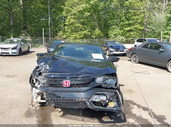 2HGFC1E54HH704528 2017 HONDA CIVIC Black უკანა სალონის ხედი