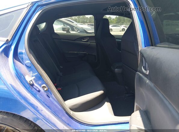 2HGFC1E54HH706683 2017 HONDA CIVIC Blue Vista de la etiqueta del VIN