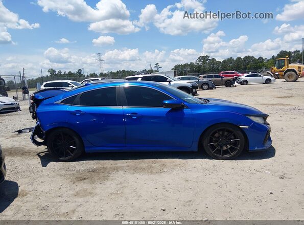 2HGFC1E54HH706683 2017 HONDA CIVIC Blue Vista interior de 360 grados