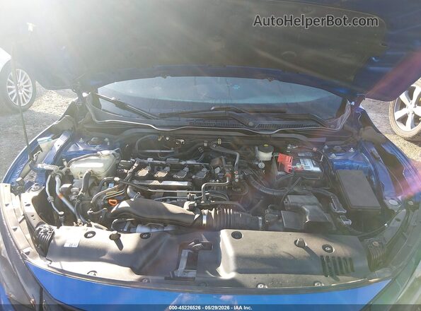 2HGFC1E54LH705588 2020 HONDA CIVIC Blue Rear view