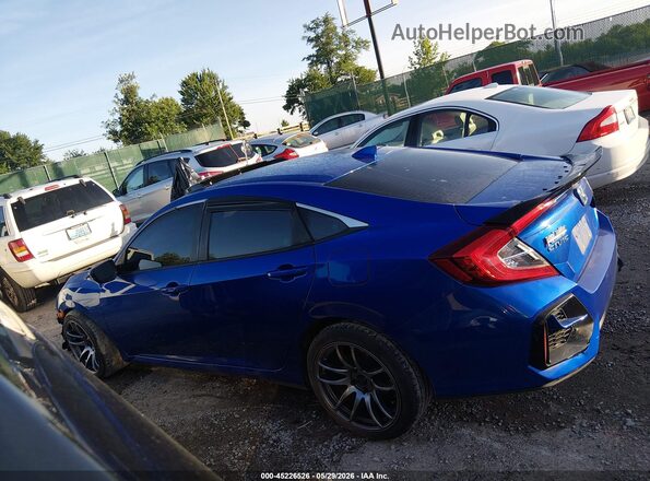 2HGFC1E54LH705588 2020 HONDA CIVIC Blue Rear interior view