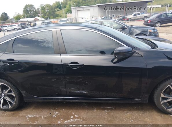 2HGFC1E56HH702795 2017 HONDA CIVIC Black Вид задньої частини салону