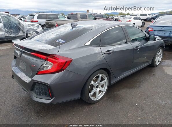 2HGFC1E57KH703574 2019 HONDA CIVIC Gray Задня права чверть