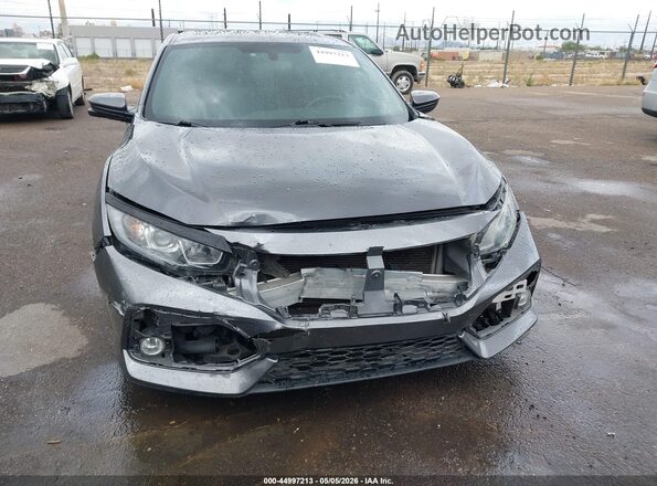 2HGFC1E57KH703574 2019 HONDA CIVIC Gray Вид задньої частини салону