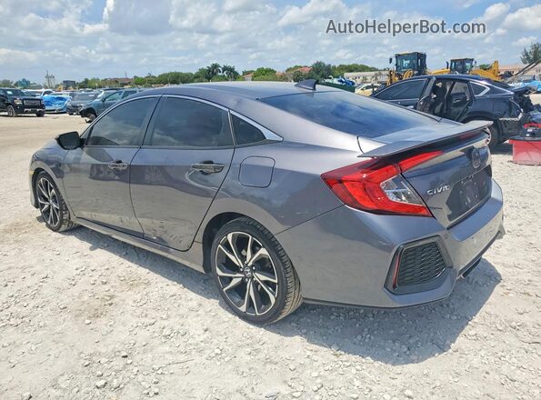 2HGFC1E57KH706006 2019 HONDA CIVIC Gray 
