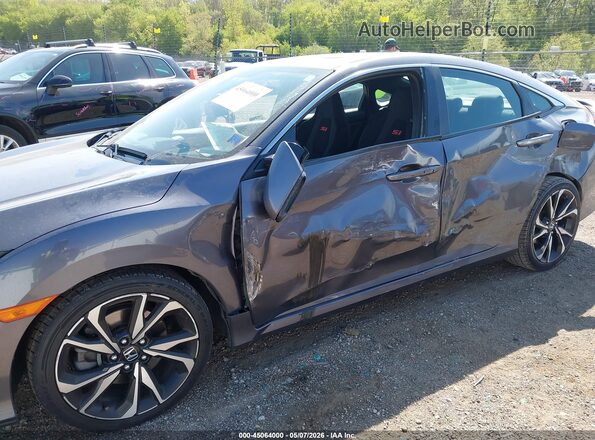 2HGFC1E59HH703987 2017 HONDA CIVIC Gray Вид спереду
