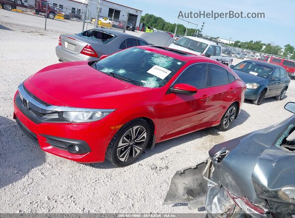 2HGFC1F30GH632271 2016 HONDA CIVIC Red Առջևի ձախ երեք քառորդ տեսարան