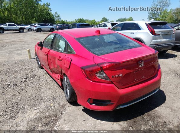 2HGFC1F30MH703657 2021 HONDA CIVIC Red Trasero izquierdo