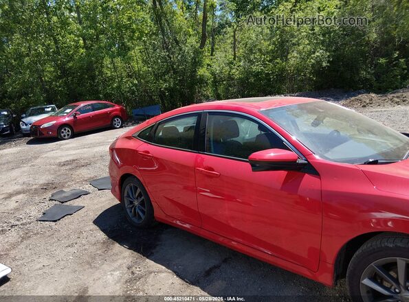 2HGFC1F30MH703657 2021 HONDA CIVIC Red Vista interior trasera