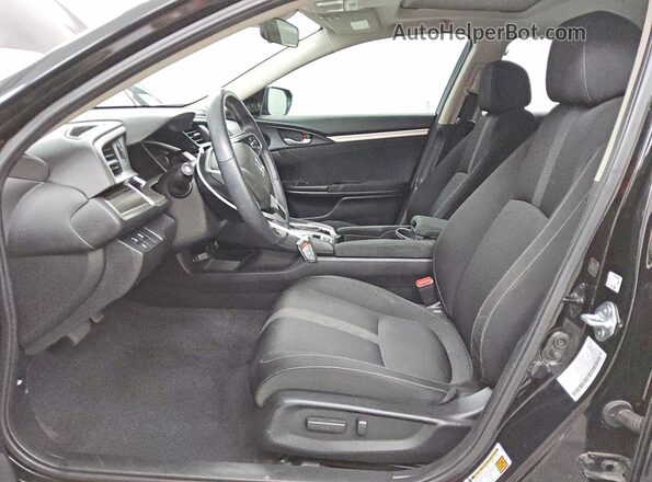 2HGFC1F32MH702459 2021 HONDA CIVIC Black წინა სალონის ხედი