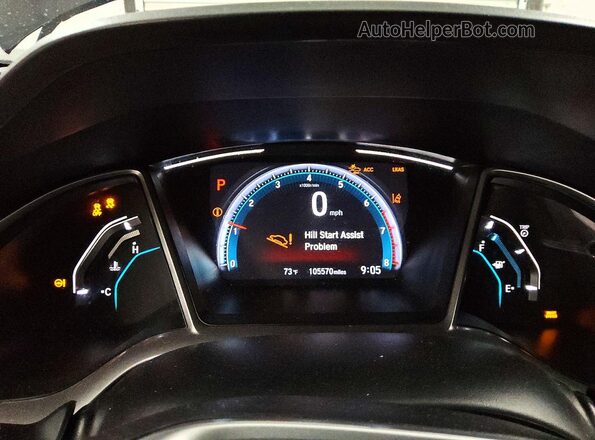 2HGFC1F32MH702459 2021 HONDA CIVIC Black ხელსაწყოთა პანელის ხედი