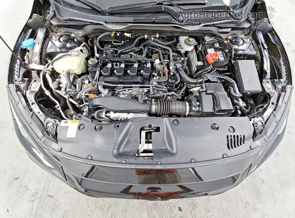 2HGFC1F32MH702459 2021 HONDA CIVIC Black უკანა სალონის ხედი