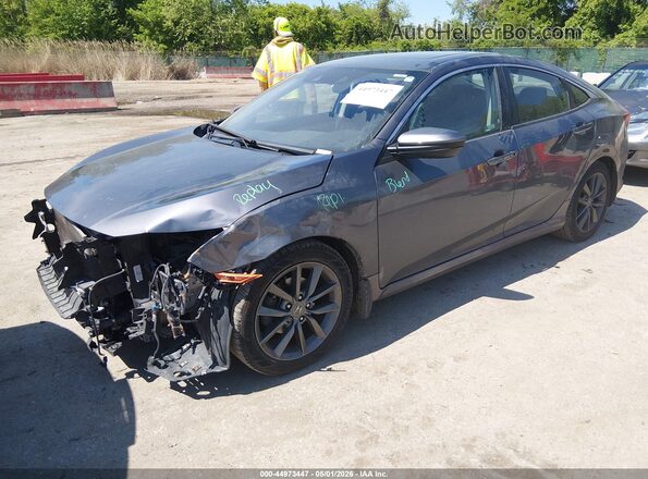 2HGFC1F38KH651272 2019 HONDA CIVIC Gray 