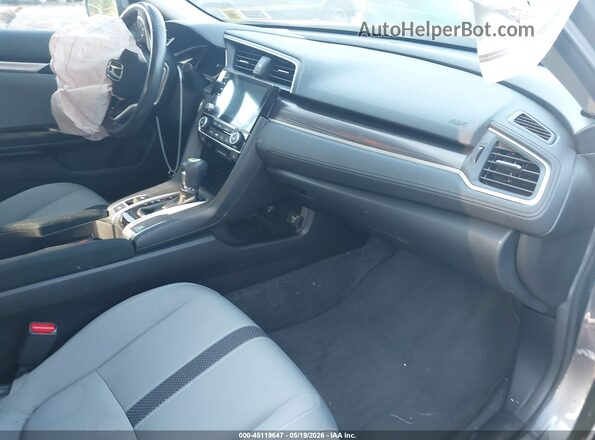 2HGFC1F39MH703091 2021 HONDA CIVIC Gray წინა სალონის ხედი