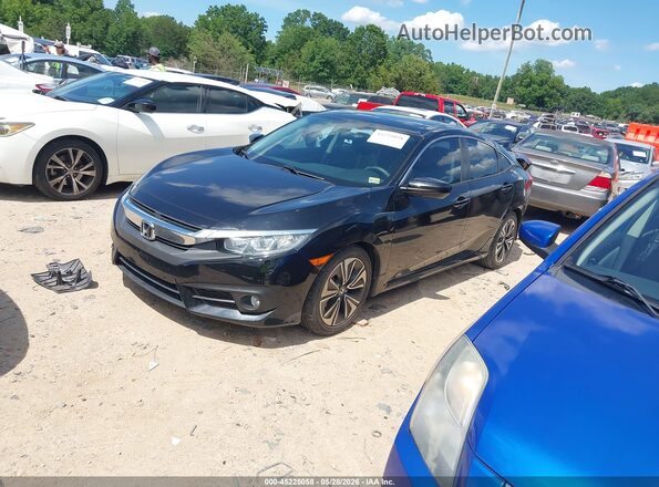 2HGFC1F3XGH633895 2016 HONDA CIVIC Черный Передняя левая четверть