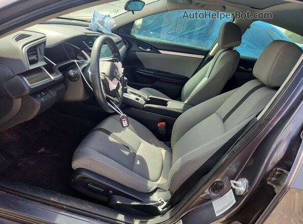 2HGFC1F3XMH705867 2021 HONDA CIVIC Gray Widok wnętrza z przodu