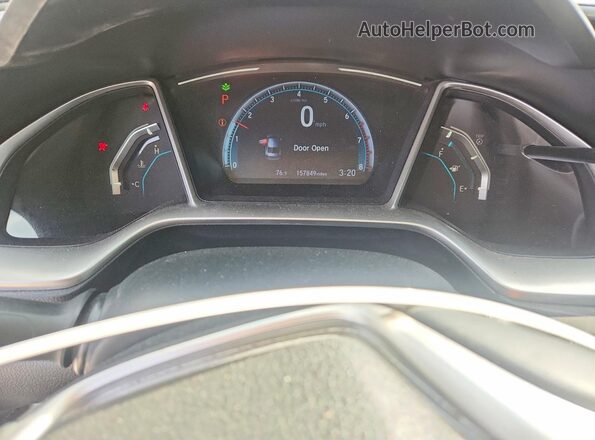 2HGFC1F3XMH705867 2021 HONDA CIVIC Gray Widok zestawu wskaźników