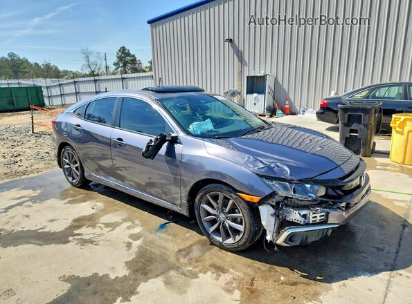 2HGFC1F3XMH705867 2021 HONDA CIVIC Gray Przód prawy