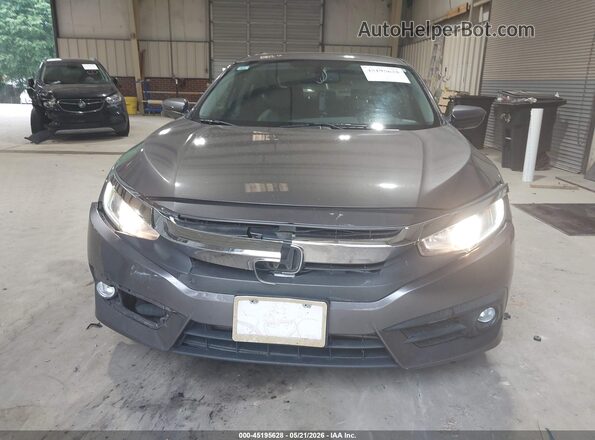 2HGFC1F72HH631224 2017 HONDA CIVIC Gray Вид щитка приладів