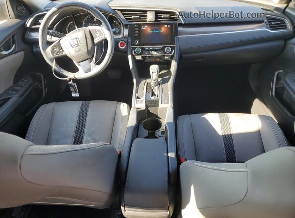 2HGFC1F76MH702399 2021 HONDA CIVIC Silver Widok deski rozdzielczej