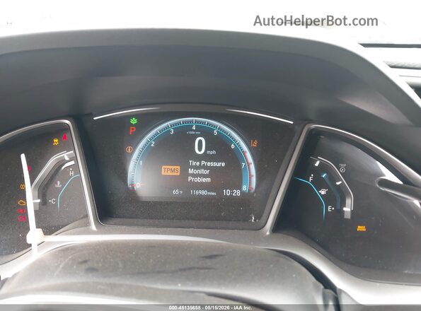 2HGFC1F95GH645604 2016 HONDA CIVIC White Հետևի նստատեղերի տեսք