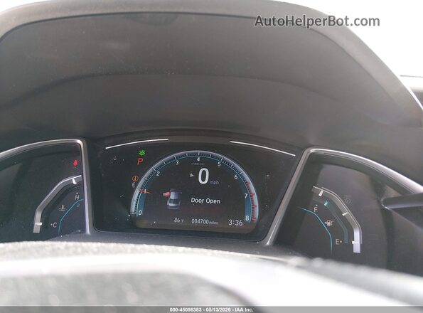 2HGFC1F99LH680446 2020 HONDA CIVIC White Widok tylnych siedzeń