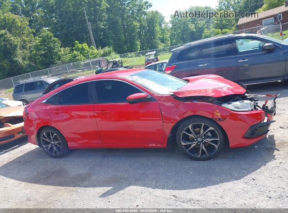 2HGFC2E82LH600998 2020 HONDA CIVIC Red 360 interior view
