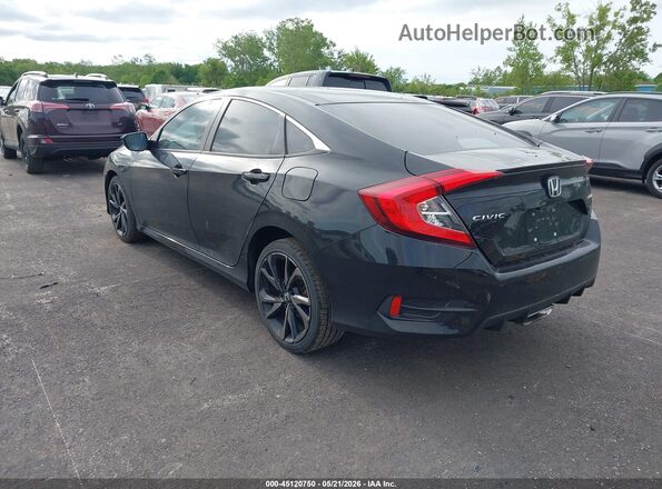 2HGFC2E88LH509878 2020 HONDA CIVIC Black Trasero izquierdo