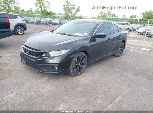2HGFC2E88LH509878 2020 HONDA CIVIC Black Vista tres cuartos delantera izquierda