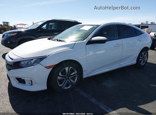2HGFC2F51GH563114 2016 HONDA CIVIC White Vista tres cuartos delantera izquierda