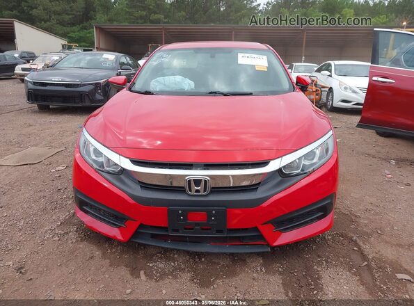 2HGFC2F51HH576074 2017 HONDA CIVIC Red Вид задньої частини салону