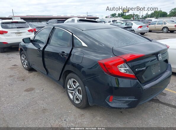 2HGFC2F51JH591552 2018 HONDA CIVIC Black Tył lewy