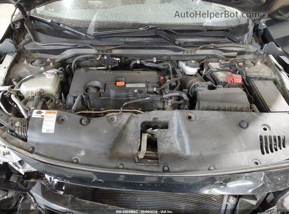 2HGFC2F51JH607832 2018 HONDA CIVIC Black უკანა ხედი
