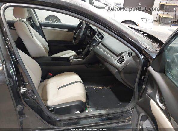 2HGFC2F51JH607832 2018 HONDA CIVIC Black წინა სალონის ხედი